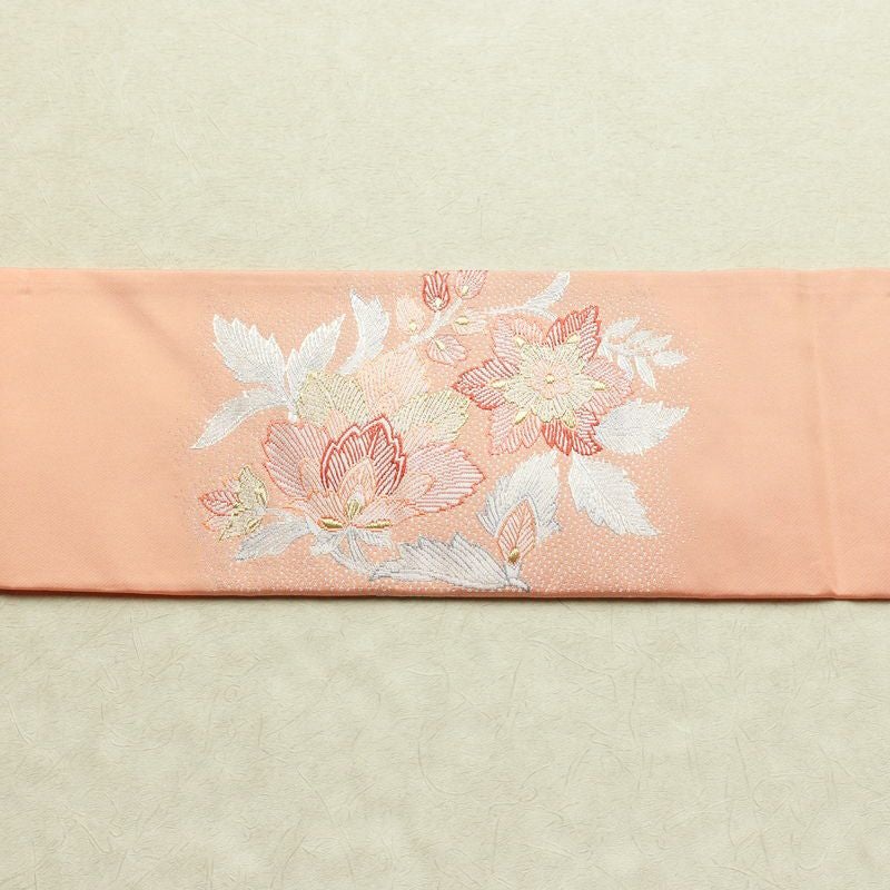 名古屋帯 太鼓柄 良品 正絹 花柄 名古屋仕立て 金糸 銀糸 帯 ピンク_画像12