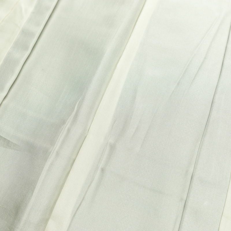 紬 正絹 木の葉・植物柄 袷仕立て 身丈152cm 裄丈63.5cm 着物 グレー_画像21