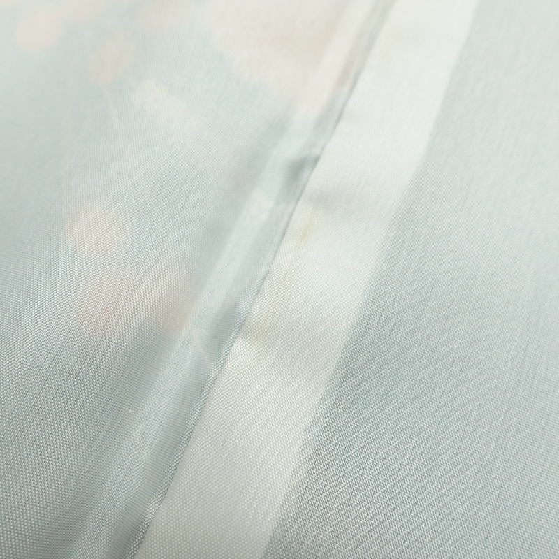 小紋 ポリエステル 古典柄 袷仕立て 身丈153cm 裄丈63.5cm 着物 青・紺_画像15