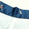 小紋 ポリエステル 古典柄 袷仕立て 身丈153cm 裄丈63.5cm 着物 青・紺_画像16
