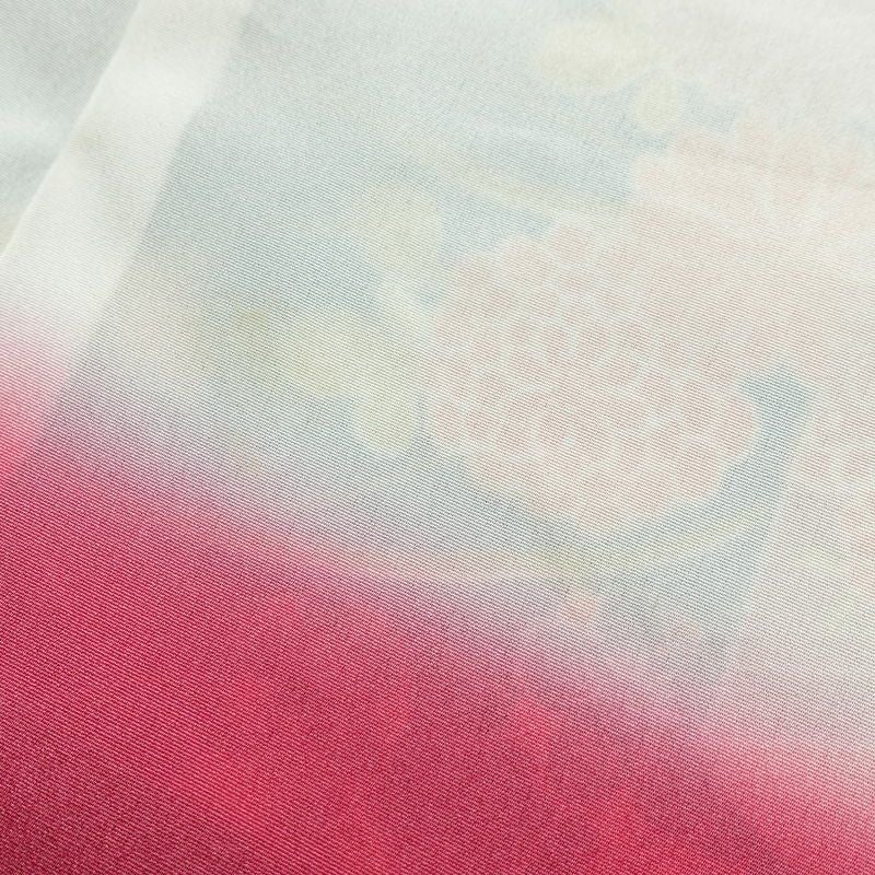 小紋 ポリエステル 古典柄 袷仕立て 身丈153cm 裄丈63.5cm 着物 青・紺_画像19