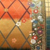 袋帯 リバーシブル 全通柄 美品 フォーマル用 正絹 花柄 箔 金糸 帯 多色使い_画像2