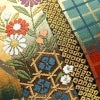 袋帯 リバーシブル 全通柄 美品 フォーマル用 正絹 花柄 箔 金糸 帯 多色使い_画像3