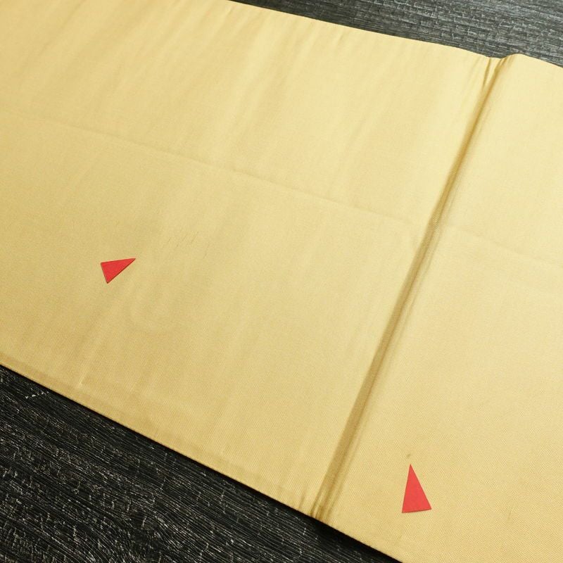 袋帯 太鼓柄 良品 フォーマル用 正絹 人物・動物柄 箔 金彩 帯 黄・黄土色_画像18