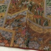 小紋 縮緬 総柄 正絹 古典柄 袷仕立て 身丈157cm 裄丈63.5cm 着物 茶_画像11
