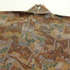 小紋 縮緬 総柄 正絹 古典柄 袷仕立て 身丈157cm 裄丈63.5cm 着物 茶_画像16