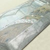 名古屋帯 秀逢錦 太鼓柄 良品 正絹 古典柄 名古屋仕立て 箔 金糸 帯 グレー_画像11