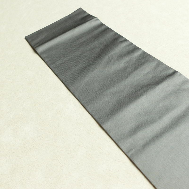 名古屋帯 秀逢錦 太鼓柄 良品 正絹 古典柄 名古屋仕立て 箔 金糸 帯 グレー_画像15