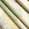袋帯 六通柄 フォーマル用 正絹 木の葉・植物柄 箔 帯 クリーム_画像20