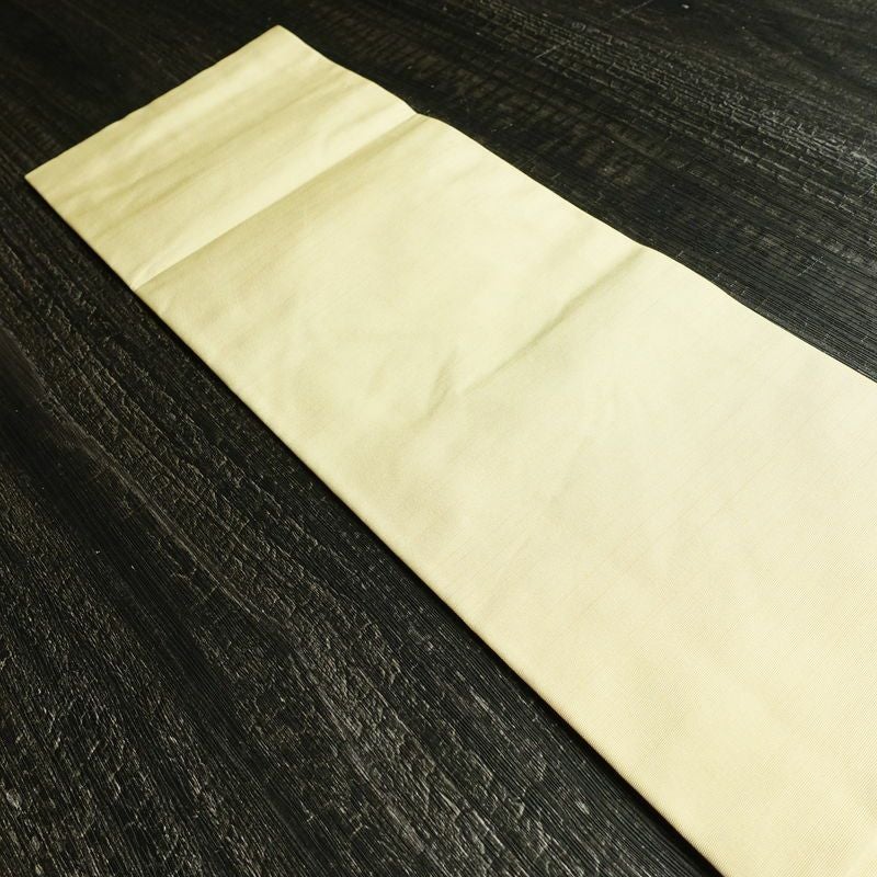 名古屋帯 太鼓柄 正絹 花柄 名古屋仕立て 金糸 銀糸 帯 ポケット付 クリーム_画像14