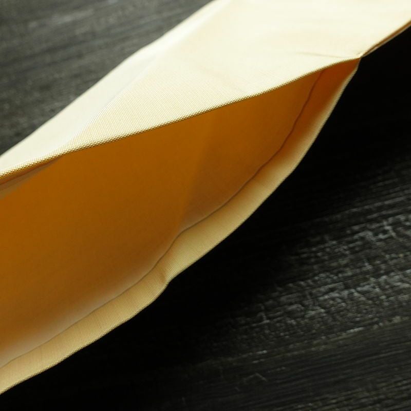 名古屋帯 太鼓柄 正絹 花柄 名古屋仕立て 金糸 銀糸 帯 ポケット付 クリーム_画像17