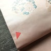 名古屋帯 太鼓柄 正絹 花柄 名古屋仕立て 箔 帯 ピンク_画像6