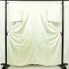 小紋 絞り しつけ糸付き 正絹 古典柄 袷仕立て 身丈160cm 裄丈65.5cm 着物 クリーム_画像1