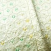 小紋 絞り しつけ糸付き 正絹 古典柄 袷仕立て 身丈160cm 裄丈65.5cm 着物 クリーム_画像11