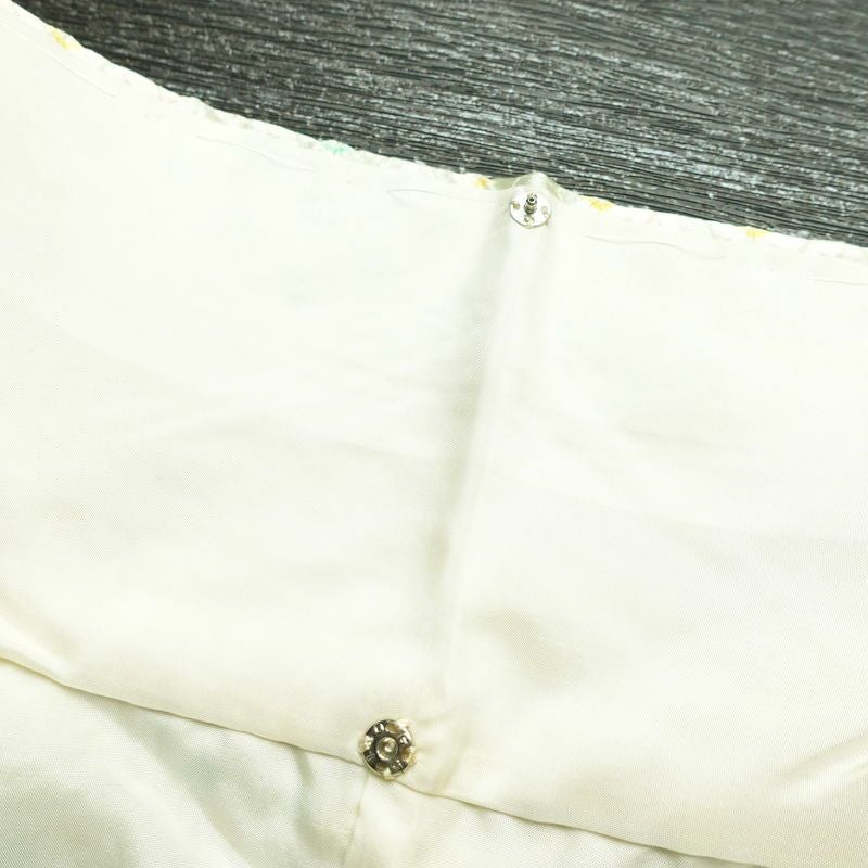 小紋 絞り しつけ糸付き 正絹 古典柄 袷仕立て 身丈160cm 裄丈65.5cm 着物 クリーム_画像19