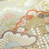 袋帯 六通柄 フォーマル用 正絹 古典柄 松 箔 金糸 帯 緑・うぐいす色_画像4