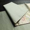 袋帯 六通柄 フォーマル用 正絹 古典柄 松 箔 金糸 帯 緑・うぐいす色_画像9