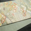 袋帯 六通柄 フォーマル用 正絹 古典柄 松 箔 金糸 帯 緑・うぐいす色_画像10