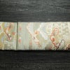 袋帯 六通柄 フォーマル用 正絹 古典柄 松 箔 金糸 帯 緑・うぐいす色_画像13