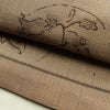 袋帯 未仕立て 六通柄 良品 一般用 正絹 木の葉・植物柄 帯 ベージュ_画像7