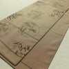 袋帯 未仕立て 六通柄 良品 一般用 正絹 木の葉・植物柄 帯 ベージュ_画像8