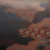 袋帯 六通柄 フォーマル用 正絹 雲柄 帯 青・紺_画像2
