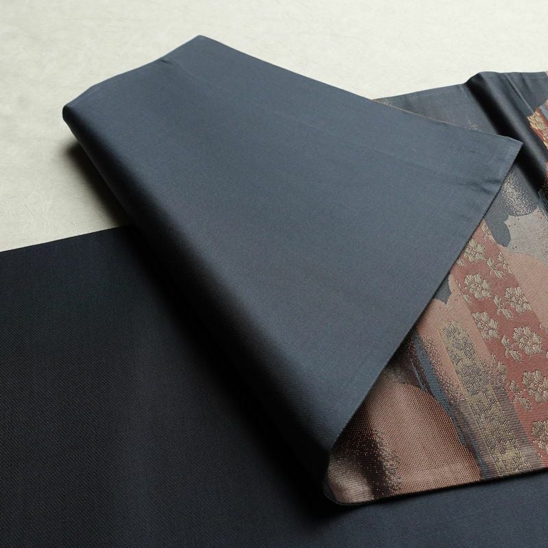 袋帯 六通柄 フォーマル用 正絹 雲柄 帯 青・紺_画像9