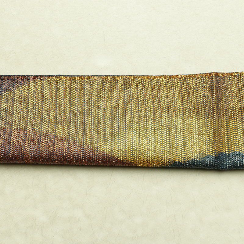 袋帯 全通柄 良品 フォーマル用 正絹 幾何学柄・抽象柄 帯 多色使い_画像15