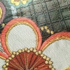 袋帯 六通柄 振袖用 正絹 花柄 桜 箔 金糸 帯 黒_画像3