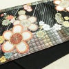 袋帯 六通柄 振袖用 正絹 花柄 桜 箔 金糸 帯 黒_画像10