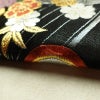 袋帯 六通柄 振袖用 正絹 花柄 桜 箔 金糸 帯 黒_画像14