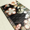 袋帯 六通柄 振袖用 正絹 花柄 桜 箔 金糸 帯 黒_画像18