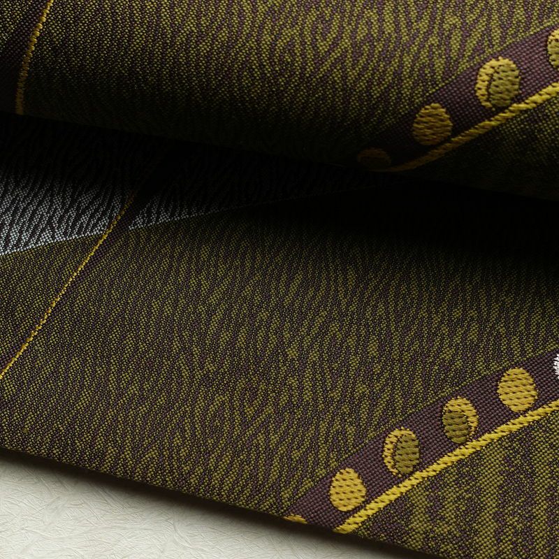 袋帯 六通柄 良品 一般用 正絹 幾何学柄・抽象柄 帯 多色使い_画像7