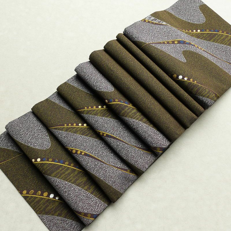 袋帯 六通柄 良品 一般用 正絹 幾何学柄・抽象柄 帯 多色使い_画像18