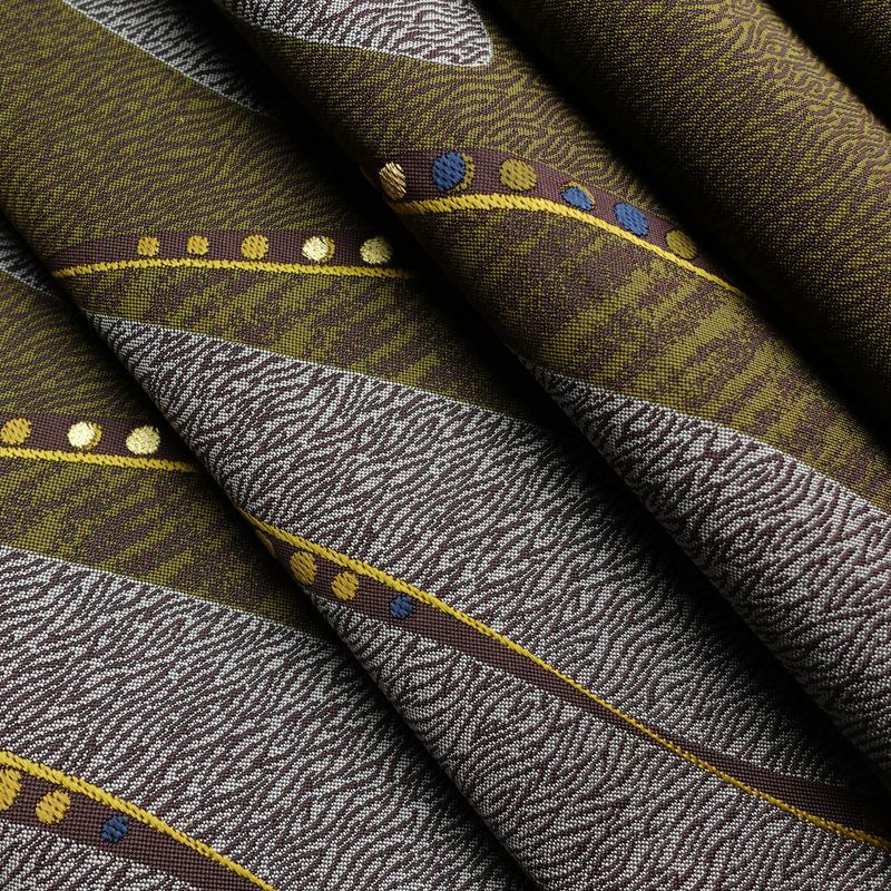 袋帯 六通柄 良品 一般用 正絹 幾何学柄・抽象柄 帯 多色使い_画像19