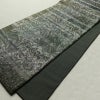 袋帯 全通柄 美品 正絹 木の葉・植物柄 金通し フォーマル 帯 緑・うぐいす色_画像8