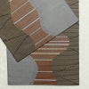 袋帯 六通柄 良品 一般用 正絹 幾何学柄・抽象柄 刺繍 帯 モダン 茶_画像13
