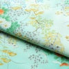 小紋 美品 総柄 正絹 花柄 袷仕立て 身丈157cm 裄丈65.5cm 一部しつけ糸付き 着物 緑・うぐいす色_画像20