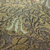 袋帯 全通柄 良品 フォーマル用 正絹 木の葉・植物柄 金糸 帯 茶_画像4