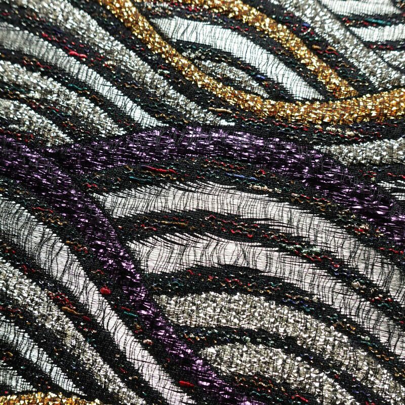 袋帯 天目織 六通柄 フォーマル用 正絹 流水・波柄 箔 金糸 銀糸 帯 多色使い_画像3