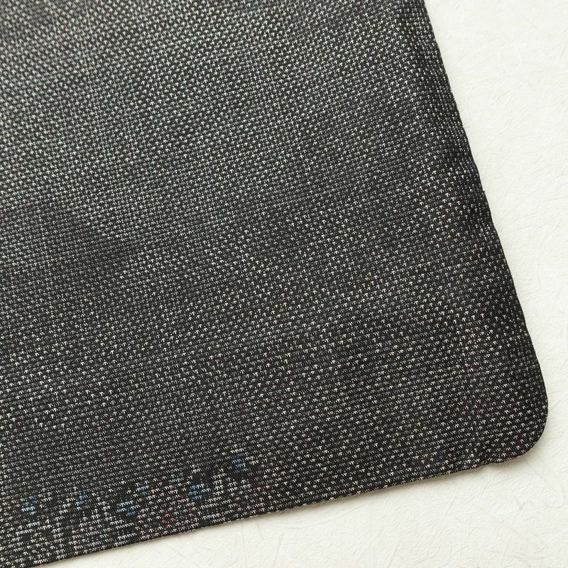 大島紬 正絹 幾何学柄・抽象柄 袷仕立て 身丈158.5cm 裄丈66.5cm 着物 グレー_画像13