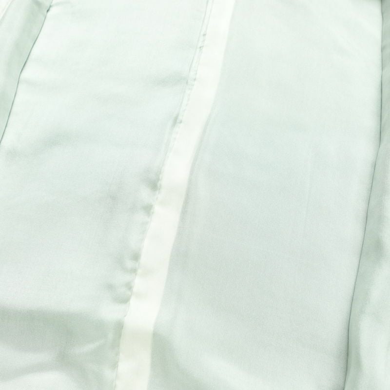 色無地 しつけ糸付き 一つ紋付き 正絹 袷仕立て 身丈148cm 裄丈63cm フォーマル 着物 緑・うぐいす色_画像19