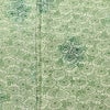 小紋 しつけ糸付き 縮緬 総柄 正絹 花柄 袷仕立て 身丈150.5cm 裄丈64cm 着物 緑・うぐいす色_画像6