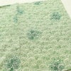 小紋 しつけ糸付き 縮緬 総柄 正絹 花柄 袷仕立て 身丈150.5cm 裄丈64cm 着物 緑・うぐいす色_画像14