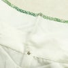 小紋 しつけ糸付き 縮緬 総柄 正絹 花柄 袷仕立て 身丈150.5cm 裄丈64cm 着物 緑・うぐいす色_画像20