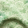小紋 しつけ糸付き 縮緬 総柄 正絹 花柄 袷仕立て 身丈150.5cm 裄丈64cm 着物 緑・うぐいす色_画像21