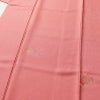 小紋 良品 一つ紋付き 付下小紋 五三の桐 桐 正絹 家紋柄 袷仕立て 身丈162cm 裄丈67cm 一部しつけ糸付き 金糸 着物 ピンク_画像5