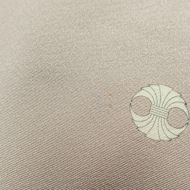 色留袖 三つ紋付き 落款入り 縮緬 正絹 風景柄 袷仕立て 身丈153.5cm 裄丈63cm 共八掛 フォーマル 着物 小豆・エンジ_画像12