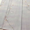 小紋 良品 しつけ糸付き 正絹 花柄 袷仕立て 身丈157.5cm 裄丈66.5cm 箔 着物 紫・藤色_画像4