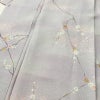 小紋 良品 しつけ糸付き 正絹 花柄 袷仕立て 身丈157.5cm 裄丈66.5cm 箔 着物 紫・藤色_画像5